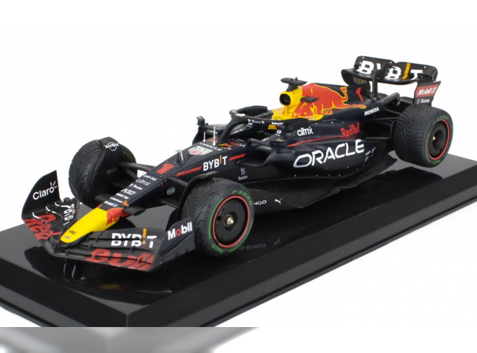 RED BULL F1 Rb18 Team Oracle Red Bull Racing №1 World Champion Season (2022) Max Verstappen - Con Vetrina - With Showcase, Matt Blue Yellow Red
