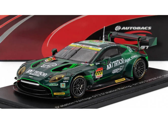 ASTON MARTIN Vantage Amr Gt3 Evo Team D'station Racing №777 Gt300 Class Super Gt 2025 Tomonobu Fujii - Charlie Fagg, Green