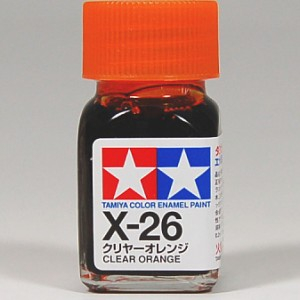 Краска эмалевая глянцевый прозрачный оранжевый X-26 Clear orange, 10 мл.