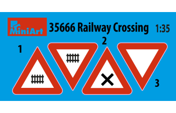 Сборная модель Железнодорожный переезд/ Rail Way Crossing