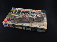 Сборная модель British Airborne Troops Riding In 1/4 Ton Truck & Trailer