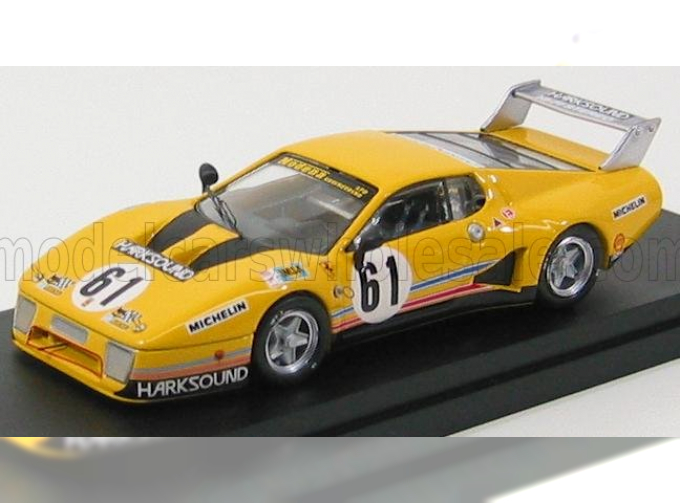 FERRARI 512bb Lm N 61 Le Mans 1980 Beaurlys - Faure, Yellow