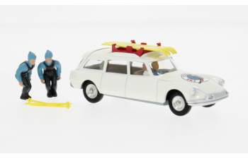 CITROEN DS Safari Corgi Ski Club (1963), white