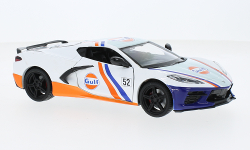 CHEVROLET Corvette C8 N 52 Gulf Racing 2020, White Blue Orange
