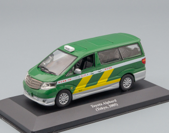 TOYOTA Alphard (Tokyo, 2005), Collection Les Taxis du monde, green / yellow