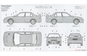 Сборная модель MITSUBISHI Lancer Gsr Evolution Iii 1995