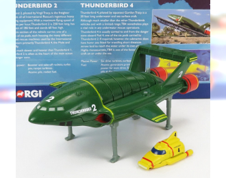 G.ANDERSON Thunderbirds - Thunderbird 2 - Thunderbird 4, Green Yellow