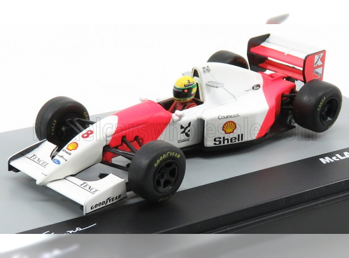 McLAREN F1 Ford Mp4/8 V8 Team Marlboro N 8 Winner Australian Gp (1993) Ayrton Senna, White Red