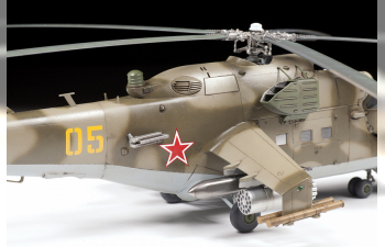 Сборная модель Советский ударный вертолет Ми-24В/ВП