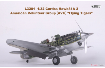 Сборная модель самолет Curtiss Hawk 81-A2 Flying Tigers