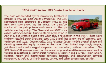 GMC Серии 100 5ти оконный пикап для фермерских хозайств  (1951), красный