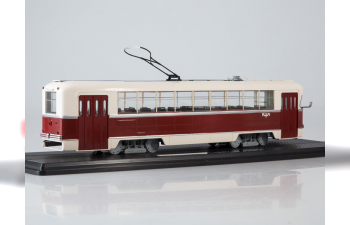 (Уценка!) Трамвай РВЗ-6М2, бежевый / бордовый