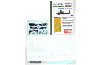 Сборная модель AH-64E Apache Guardian attack helicopter ,"TIGER SHARK 2023"ROCA Taiwan Ver.Scale