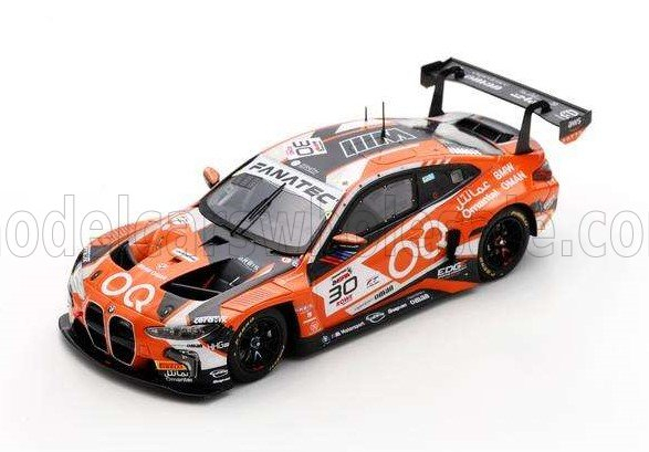 BMW 4-series M4 Gt3 3.0l Turbo Team Oq Oman Racing №30 24h Spa (2024) Jens Klingmann - Ahmad Al Harthy - Sam De Haan - Calan Williams, Orange Black