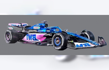 ALPINE F1 A523 Team Bwt Alpine №31 Season (2023) Esteban Ocon, Blue Pink