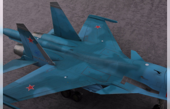 Сборная модель Самолет Russian Su-34 Fullback Fighter-Bomber