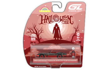 CHEVROLET Corvette Vampire Tribute with Coffin Gas Pump Style Accessory *Halloween Monster Edition* (1969), red / black