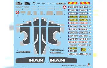 Сборная модель MAN Tgx 18.500 Xxl Tractor Truck Lion Pro Edition 2-assi (2020)