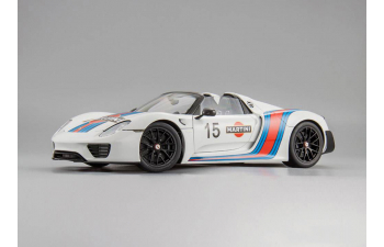 PORSCHE 918 Spyder Weissach Package Martini Livery (2013), white