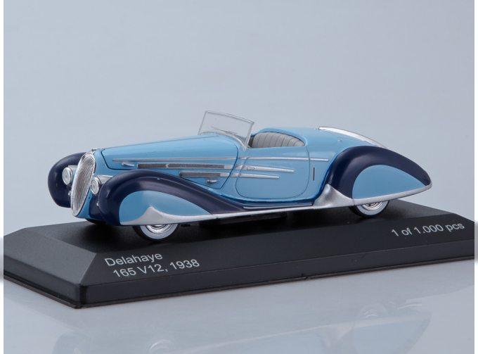 DELAHAYE 165 V12 (1938), light blue / blue