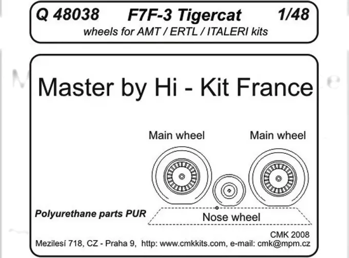 Колеса F7F-3 Tigercat (AMT/Ertl/Italeri)
