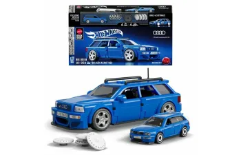 Сборная модель AUDI A4 Rs2 Avant Sw Station Wagon (1994)  253 Pcs + Audi  A4 Rs2 1/64 Scale, Blue
