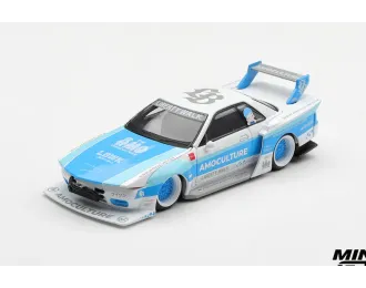 NISSAN Skyline GTR (R32) LBWK Kaido Works Amoculture (2026), white/blue