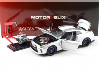 NISSAN Skyline Gt-R (R35) With Engine And Accessories 2016, silver