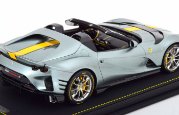 FERRARI 812 Competizione A Spider (2022) - Con Vetrina - With Showcase, Grigio Coburn - Grey Met