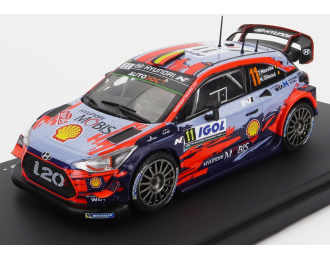 HYUNDAI I20 Wrc Coupe №11 Winner Rally Tour De Corse (2019) T.neuville - N.gilsoul, 2 Tone Blue Red