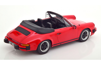 PORSCHE 911 SC Cabriolet with Softtop (1983), red