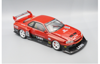 NISSAN Skyline GT-R Liberty Walk, красный, 27 см.