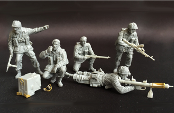Сборная модель WWII British Paratroops In Combat Set B