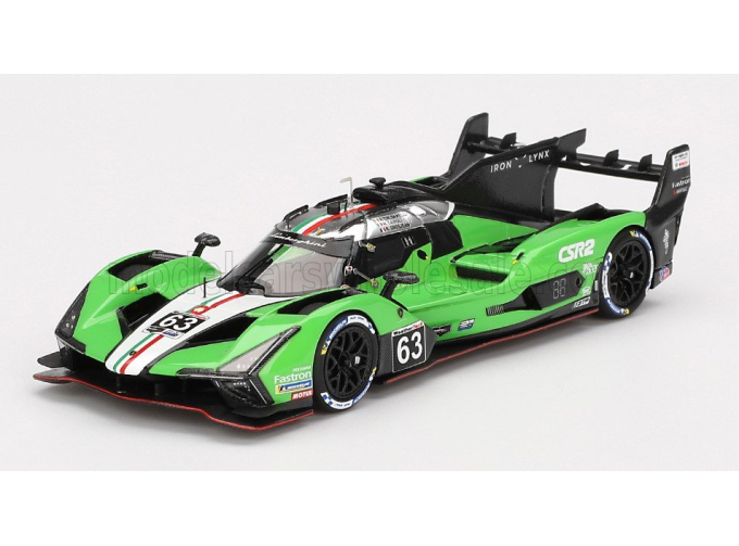 LAMBORGHINI Sc63 3.8l V8 Turbo Team Lamborghini Iron Lynx №63 12h Sebring (2024) Matteo Cairoli - Andrea Caldarelli - Romain Grosjean, Green White Black