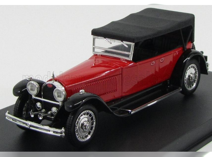 BUGATTI Type 41 Royale Torpedo Cabriolet Closed (1927), Red Black