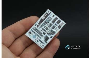 3D Декаль интерьера кабины Ка-50 (серо-голубые панели) (arma models)