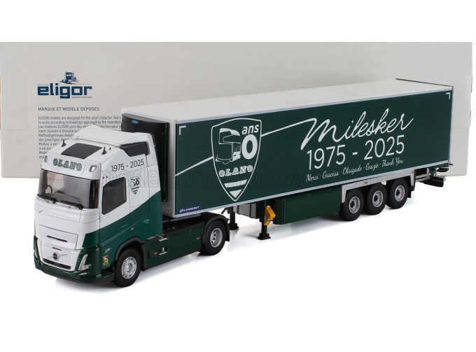 VOLVO Fh 540 Aero Truck Semi-frigo Olano Transports (2024), White Green