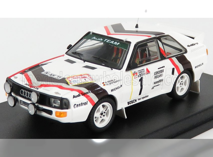 AUDI Quattro Sport (night Version) №1 Winner Rally Stadte (1984) - Friday Evening Version W.rohrl - C.geistdorfer, White