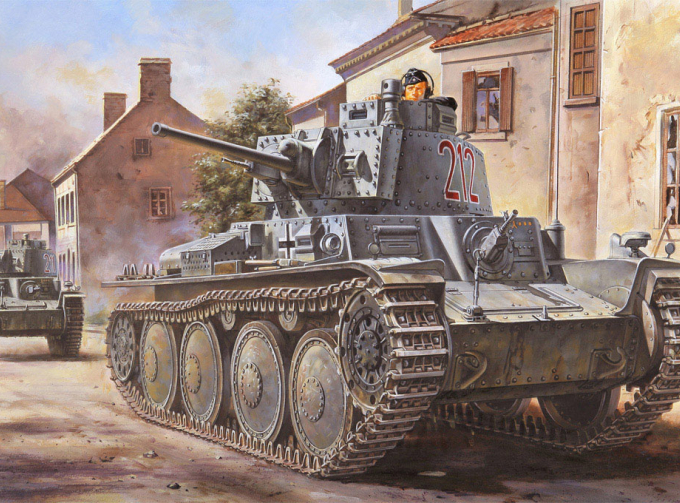 Сборная модель Немецкий Pz.Kpfw. / Pz.BfWg 38(t) Ausf. B