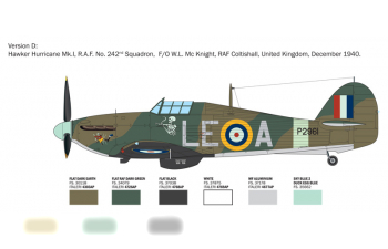 Сборная модель HAWKER Hurricane Mki Military Airplane