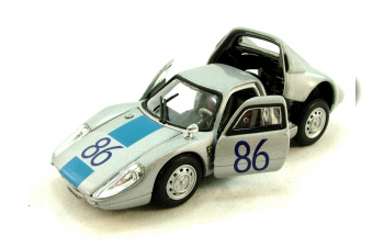 PORSCHE 904 GTS "86" (откр.двери), 251D/251XD 1:43, серебристый