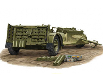 Сборная модель 25pdr Ammo set & No.27 Limber w/ Canvas Cover
