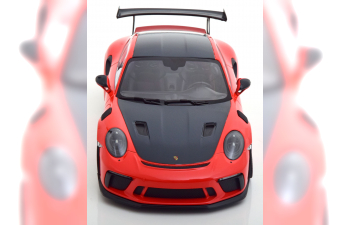 PORSCHE 911 (991 II) GT3 RS Weissach Package (2019), orange/carbon-grau