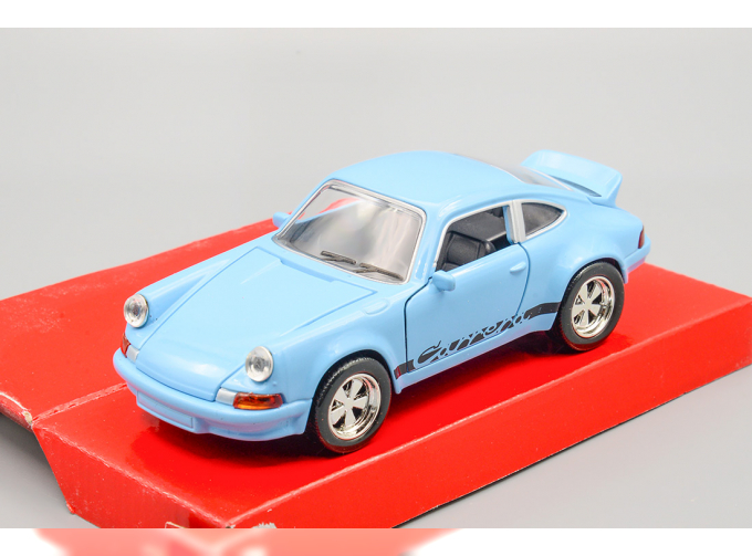  PORSCHE Carrera 911, голубой, 13 см.