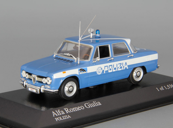 ALFA ROMEO Giulia Polizia (1970), blue / white