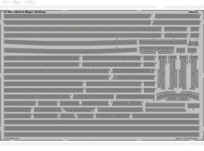 Фототравление для Admiral Hipper railings