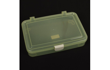 Прозрачный синий ящик для хранения инструментов 27.5х18х5.5см