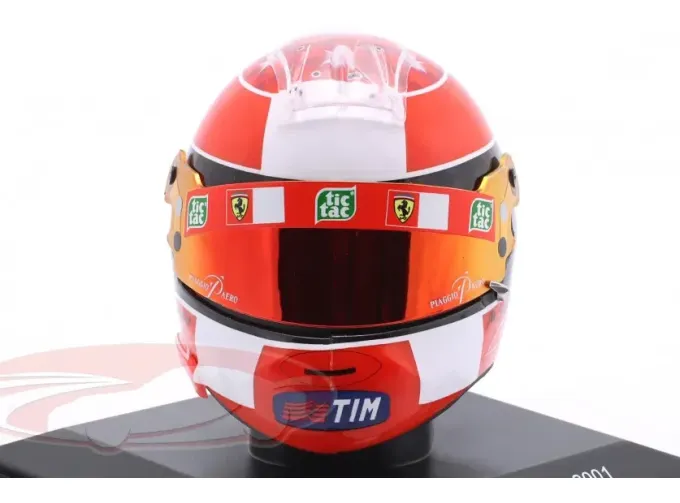 MINI HELMET Ferrari F2001 USA GP / Formula 1 World champion Michael Schumacher (2001)