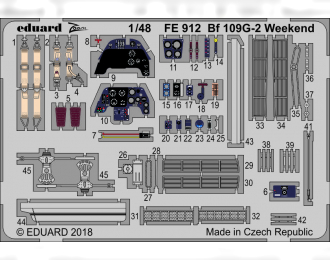 Фототравление для модели Bf 109G-2 Weekend