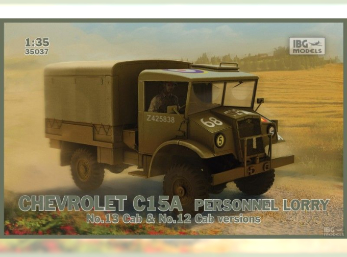 Сборная модель Британский грузовой автомобиль Chevrolet C15A Personell Lorry (Cab №12 & Cab №13 versions)